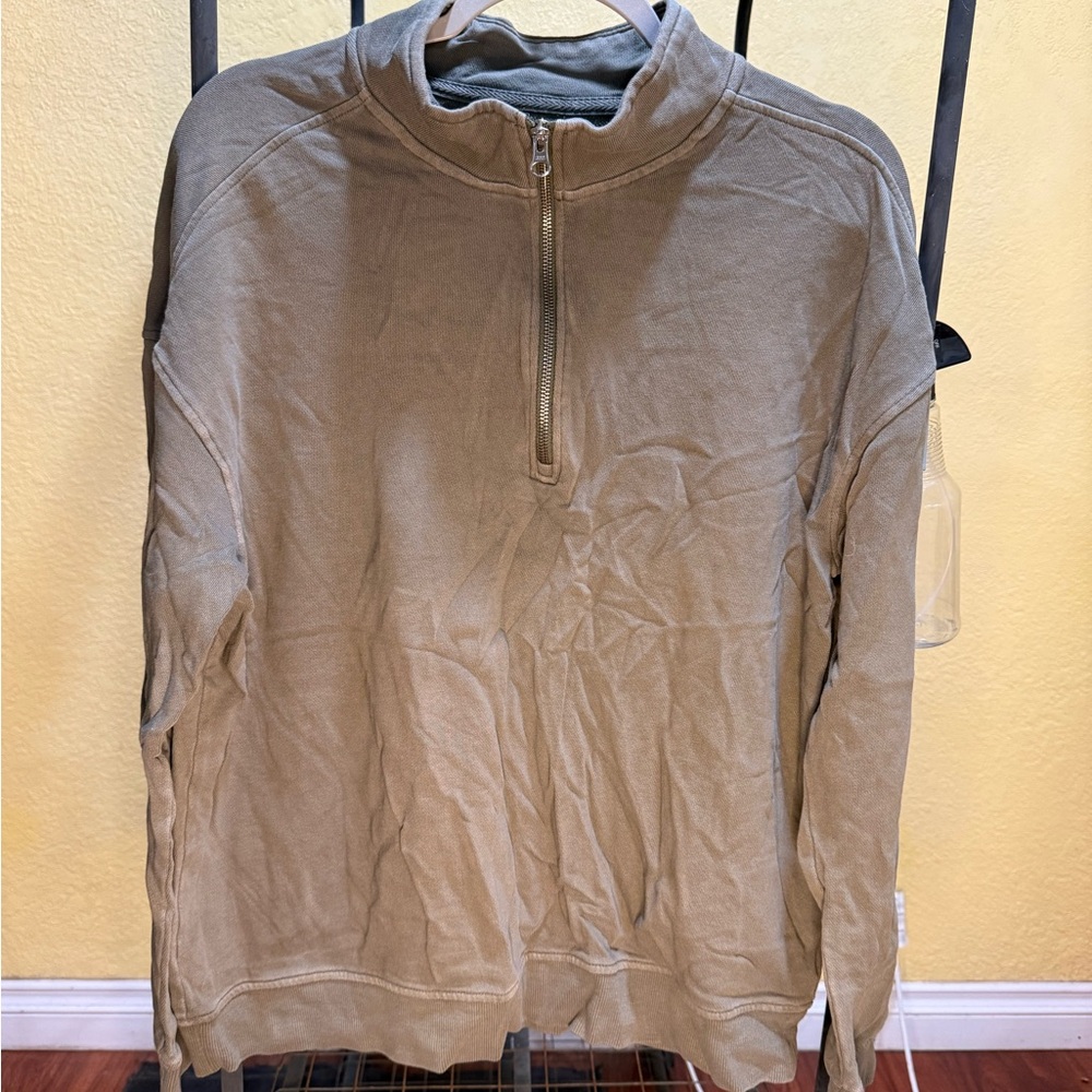 Goodfellow & Co Men's olive green Zip-Up Sweater